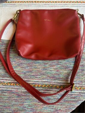 Pixie Mood Red Vegan Leather Crossbody Bag